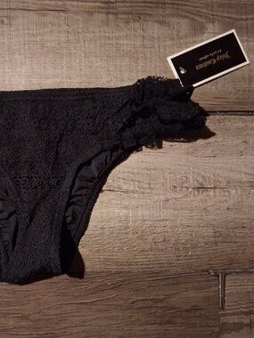 Juicy Couture Black Lace Prima Donna Cheeky bikini bottoms small NEW